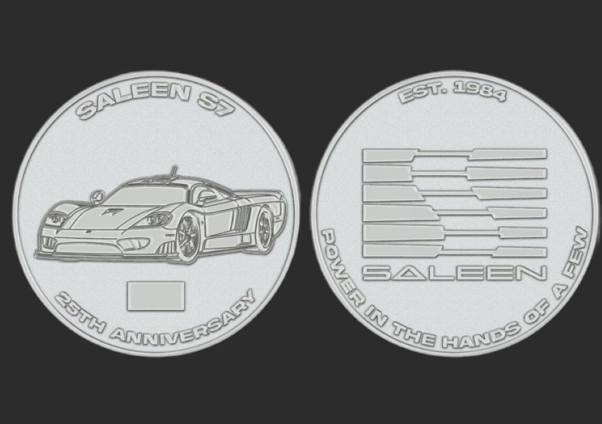 Saleen S7 25th Anniversary Challenge Coin | Saleen – Saleen