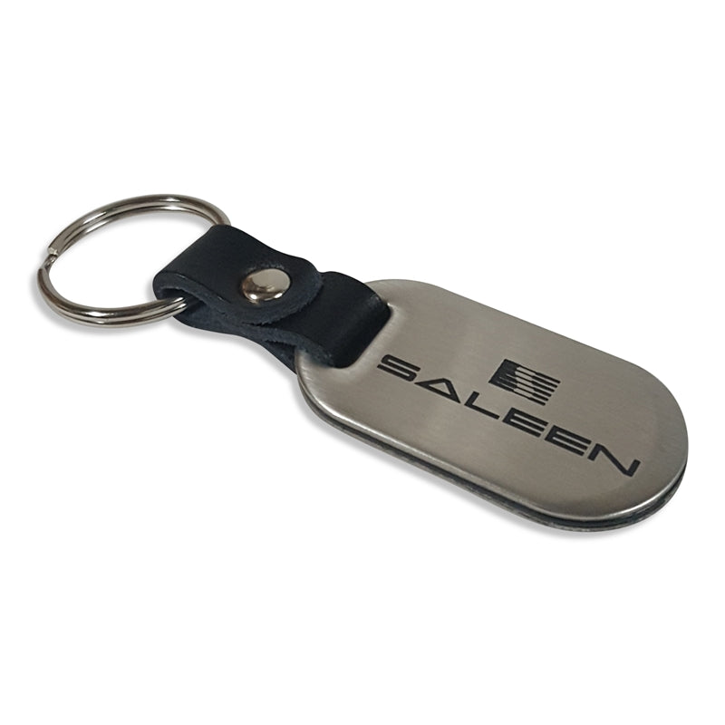 Saleen Brushed Stainless Steel Key Chain